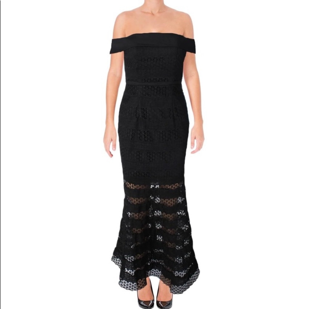 Jarlo off the shoulder evening dress